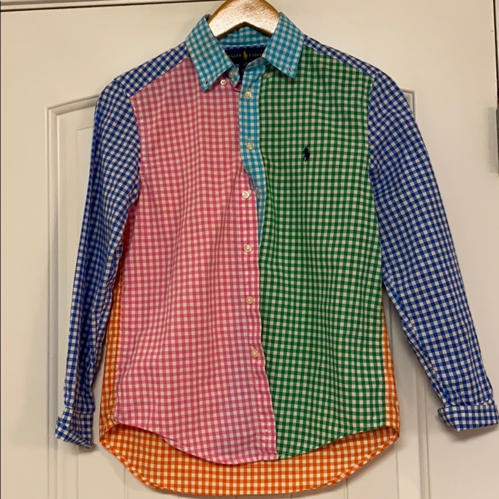 Button-down polo shirt